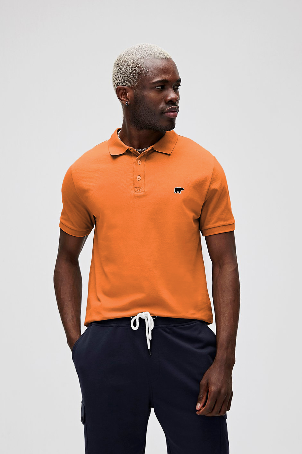 GABRIEL POLO POLO T-SHIRT TURUNCU DÜĞMELİ MAN T-SHIRT GABRIEL POLOGABRIEL POLO