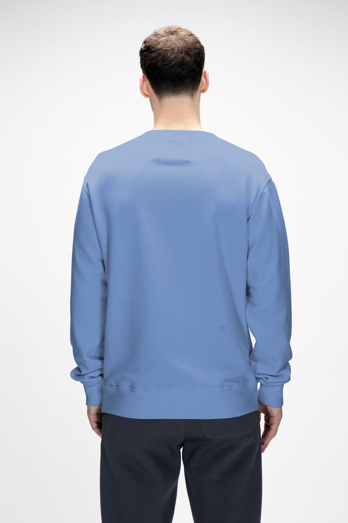 Rise Element Mavi Crewneck Erkek Sweatshirt