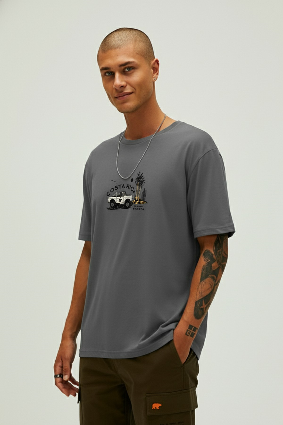 COSTARICA T-SHIRT PRINTED T-SHIRT ASFALT  MAN T-SHIRT COSTARICA T-SHIRTCOSTARICA T-SHIRT