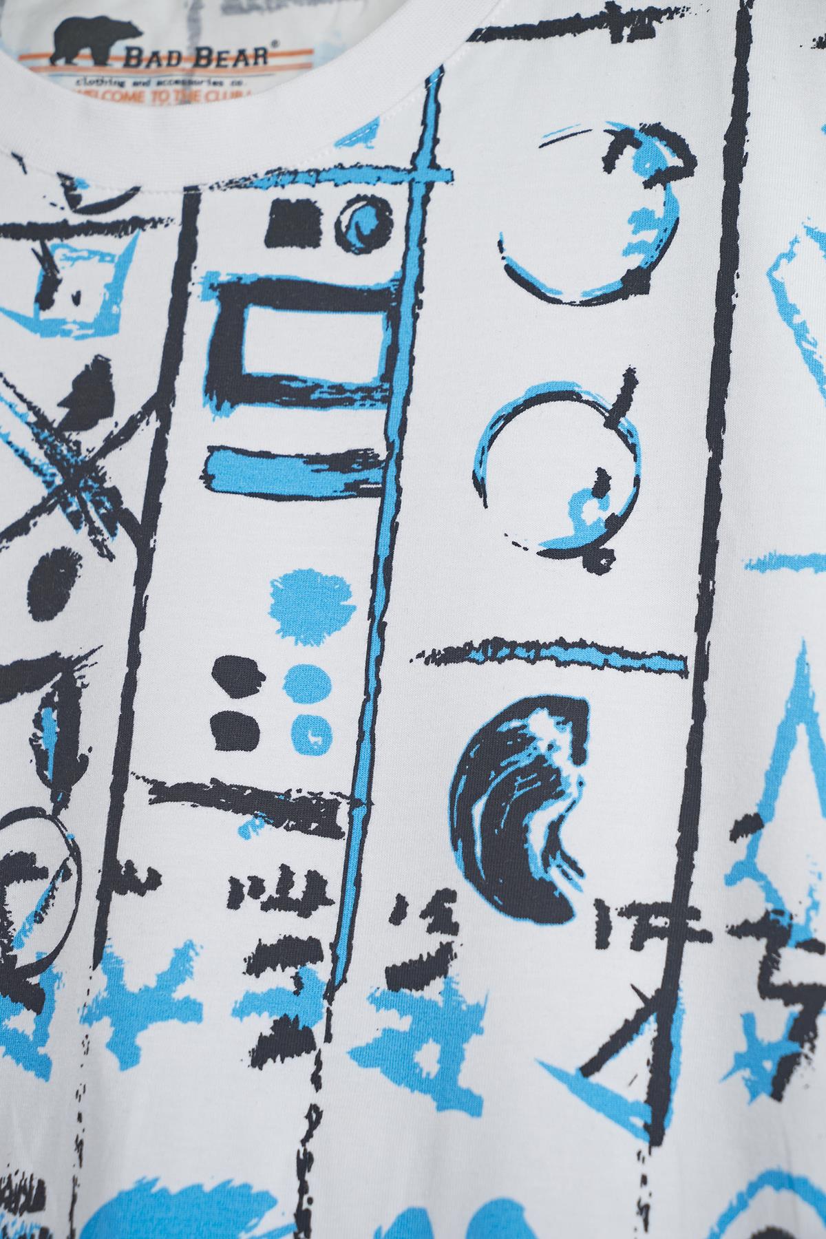 Rudy Beyaz Erkek Oversize Tişört