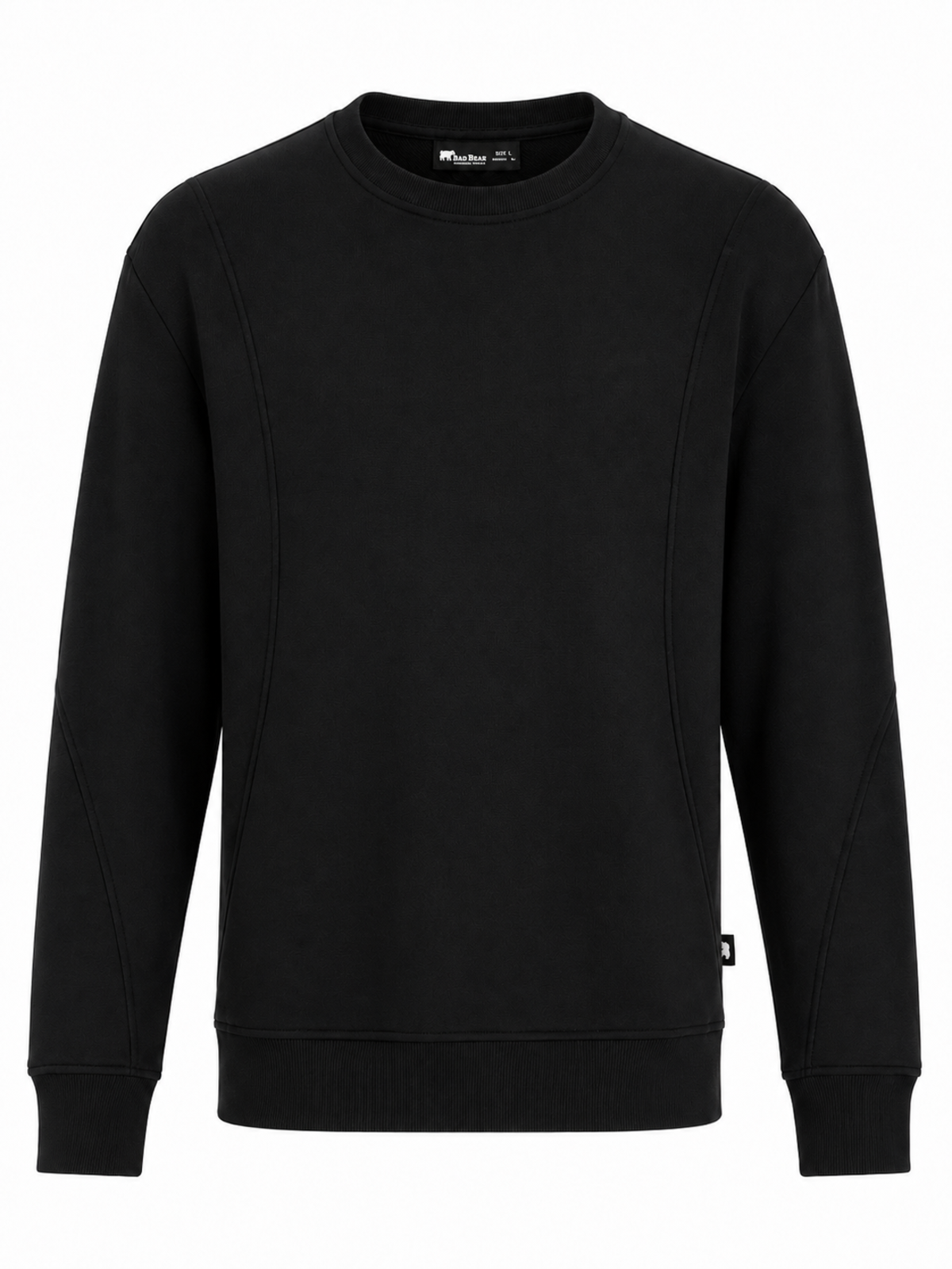 Shield Siyah Basic Erkek Sweatshirt