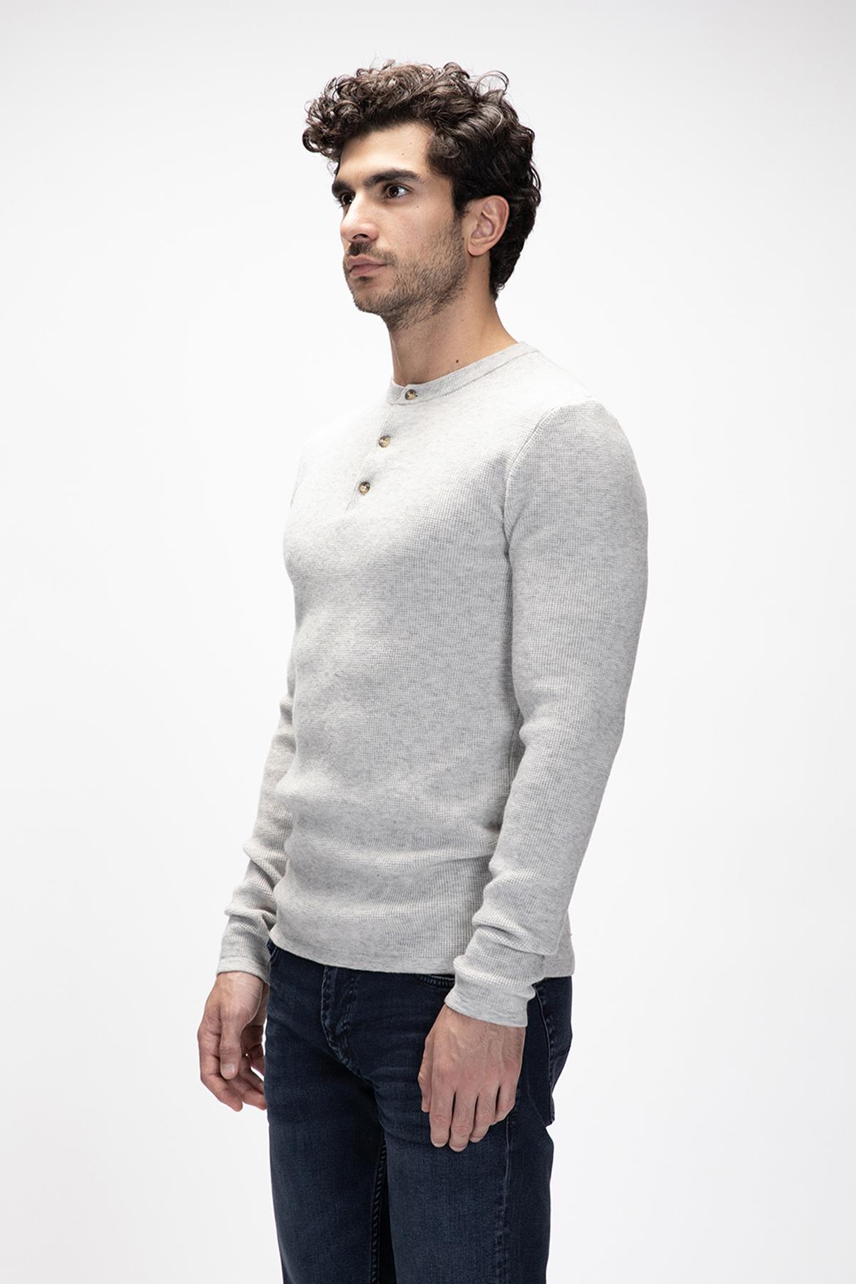 MORENO JUMPER CREWNECK JUMPER GRİ MELANJ BELİRTİLMEMİŞ MAN KNITWEAR MORENO JUMPERMORENO JUMPER