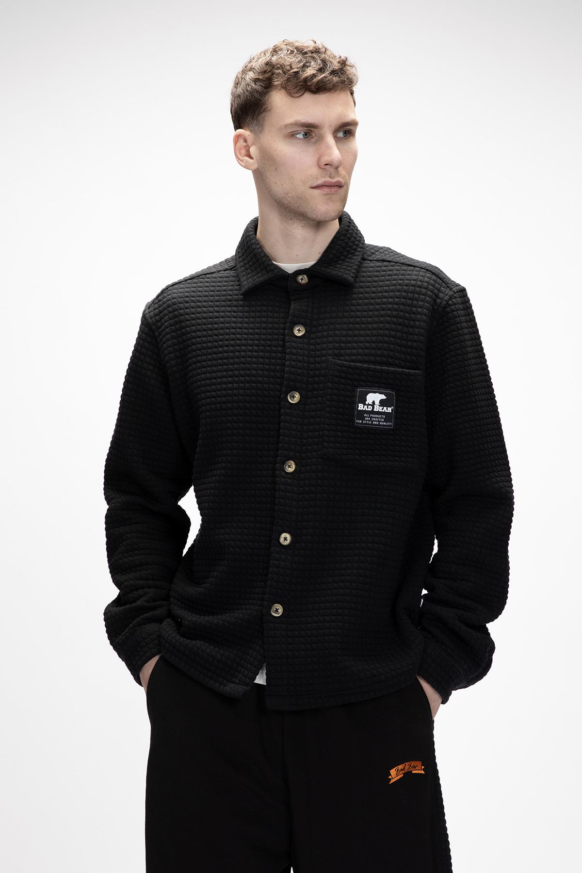 DIEZ SHIRT POCKET SHIRT SİYAH  MAN SHIRT DIEZ SHIRTDIEZ SHIRT