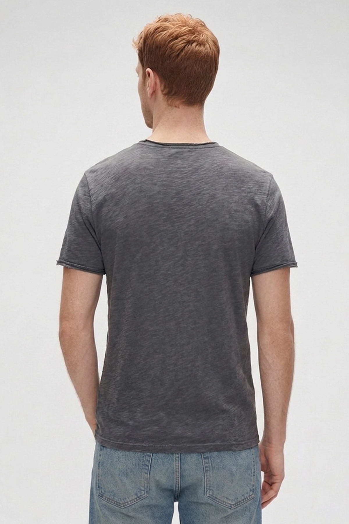 BEAR SAID T-SHIRT PRINTED T-SHIRT ANTRASİT  MAN T-SHIRT BEAR SAID T-SHIRTBEAR SAID T-SHIRT