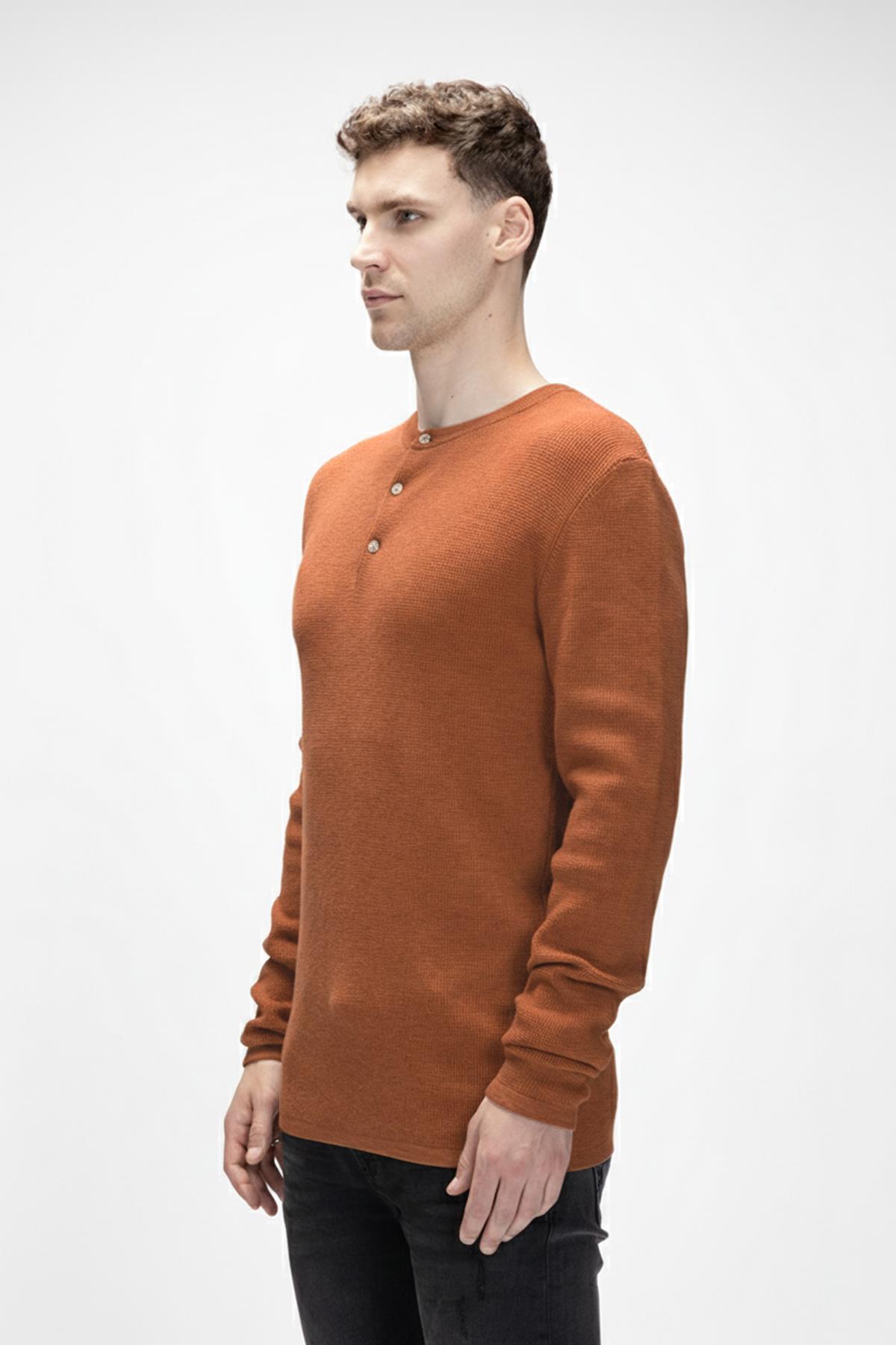 Moreno Tarçın Bisiklet Yaka Erkek Triko Kazak