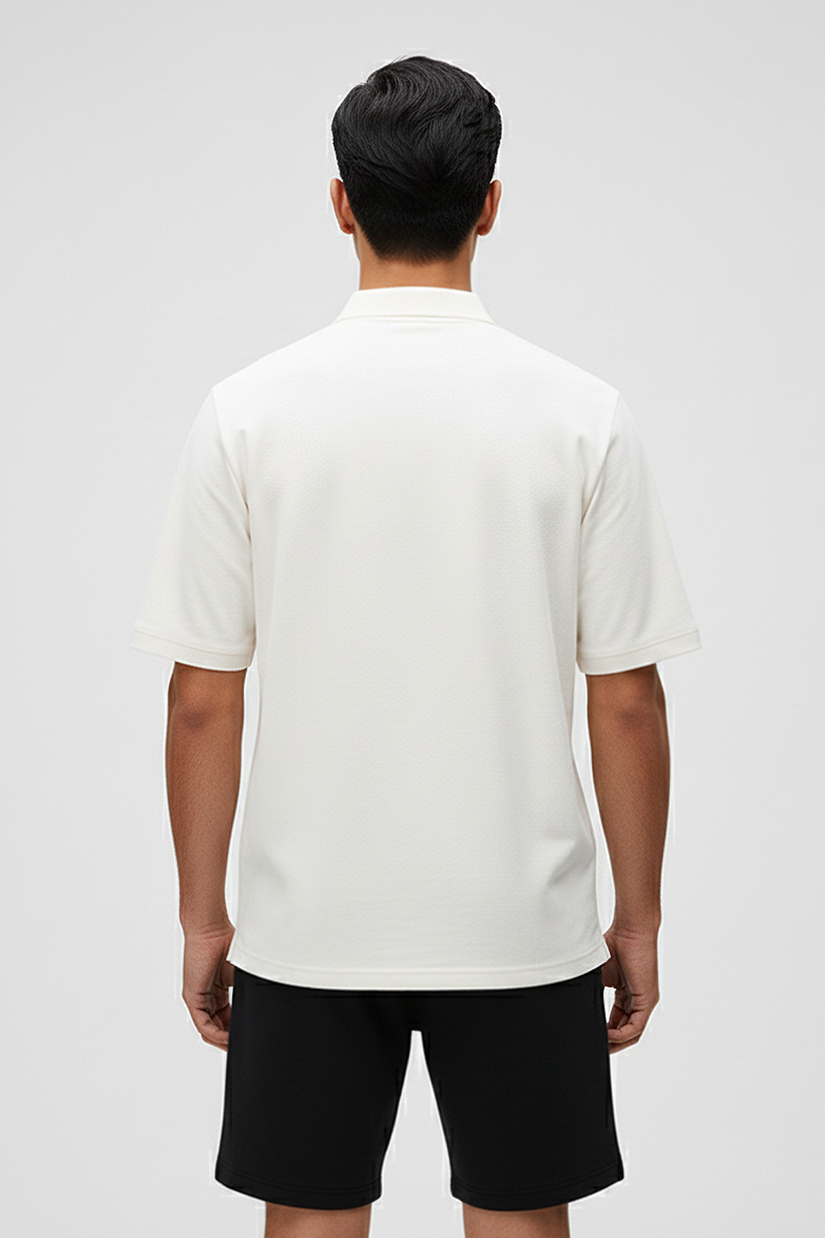City Walker Beyaz Polo Yaka Erkek Tişört