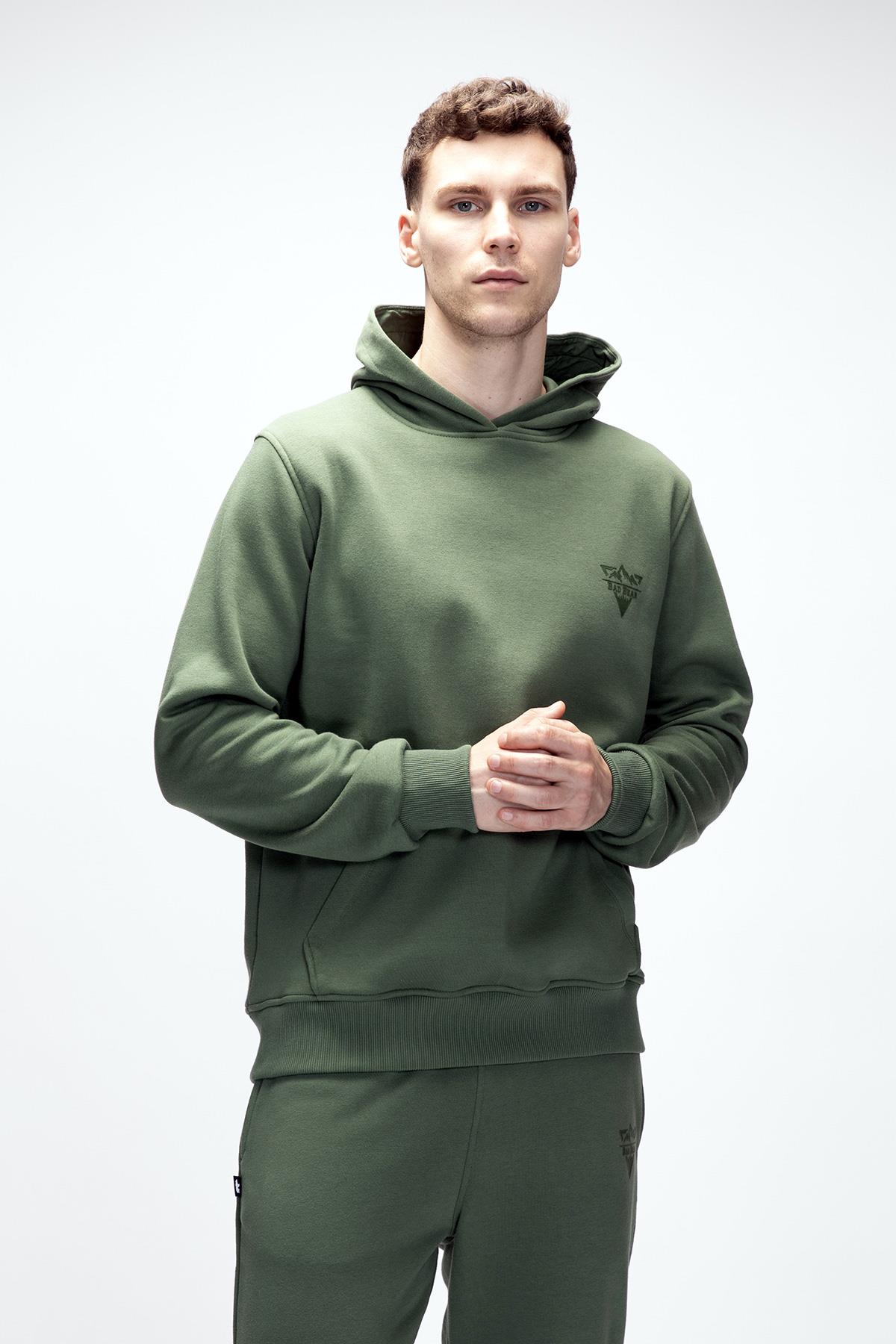 LAKE HOODIE HOODIE SOLUK YEŞİL BELİRTİLMEMİŞ MAN SWEATSHIRT LAKE HOODIELAKE HOODIE