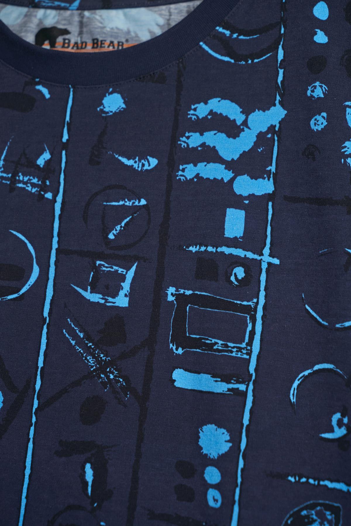 Rudy Lacivert Erkek Oversize Tişört