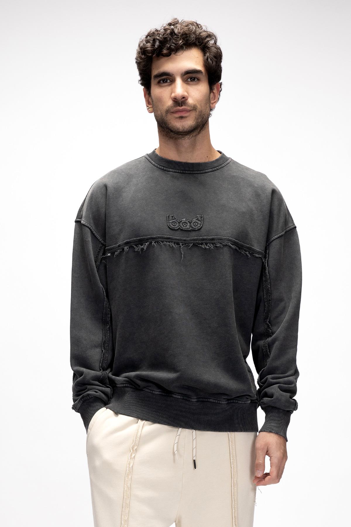 VEX CREWNECK OS CREWNECK SİYAH BELİRTİLMEMİŞ MAN SWEATSHIRT VEX CREWNECK OSVEX CREWNECK OS