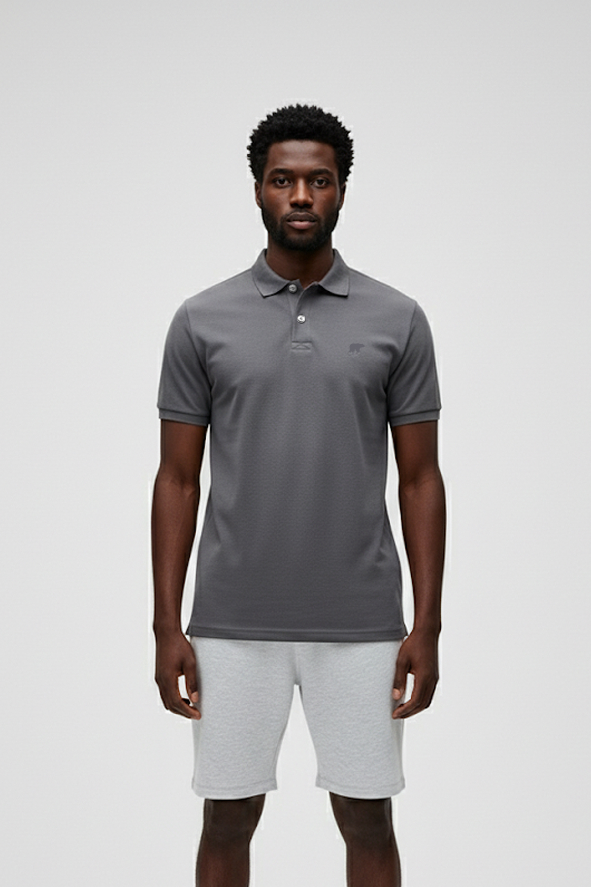 CITY WALKER POLO NECK OS POLO T-SHIRT ASFALT  MAN T-SHIRT CITY WALKER POLO NECK OSCITY WALKER POLO NECK OS