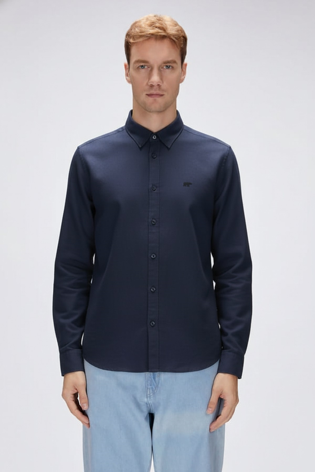 VICTOR BASIC SHIRT BASIC SHIRT LACİVERT DÜĞMELİ MAN SHIRT VICTOR BASIC SHIRTVICTOR BASIC SHIRT