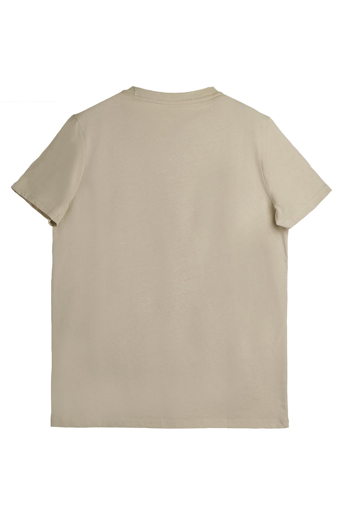 Anderson Beige Mens Printed T-Shirt
