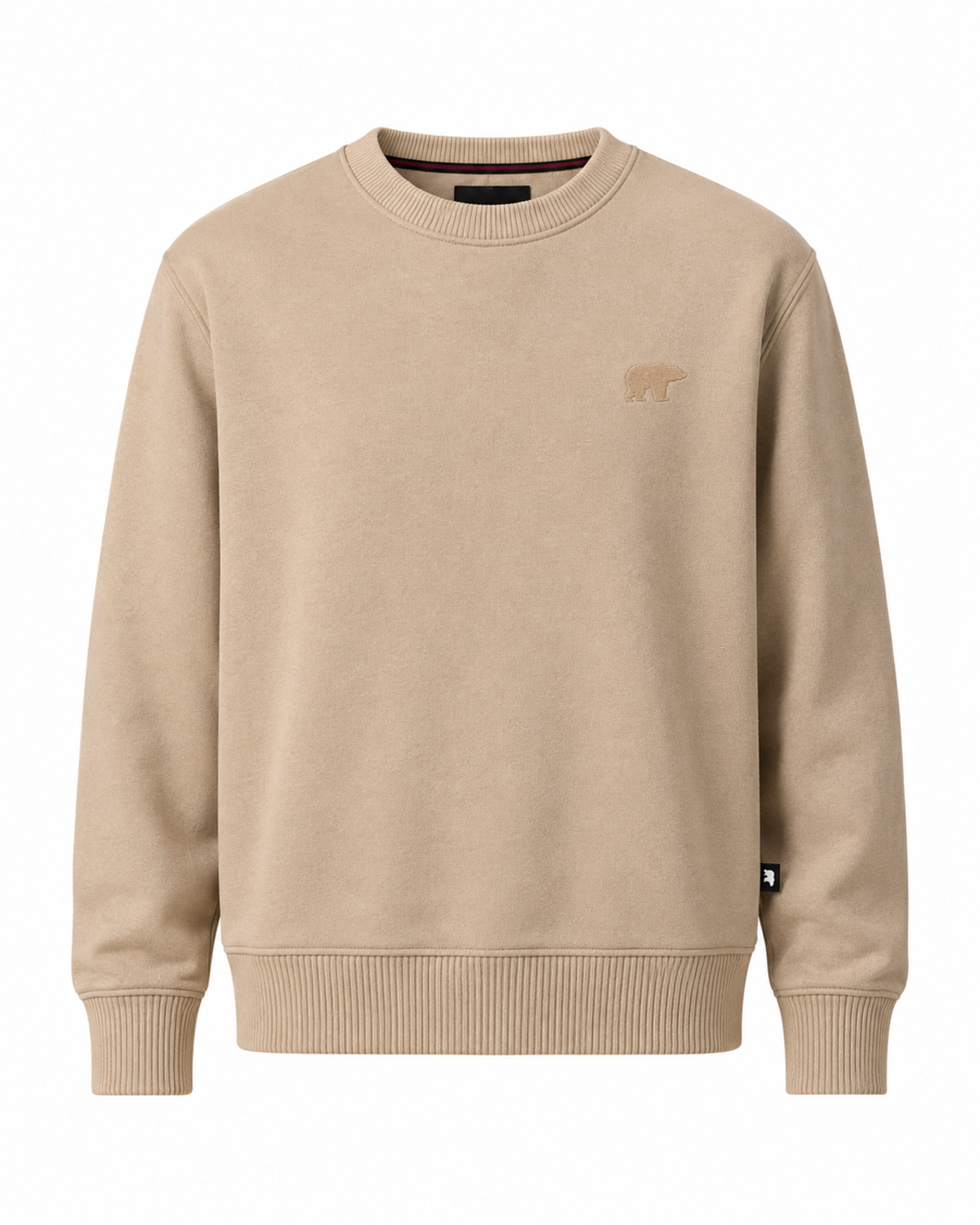 Outlands Bej Basic Erkek Sweatshirt