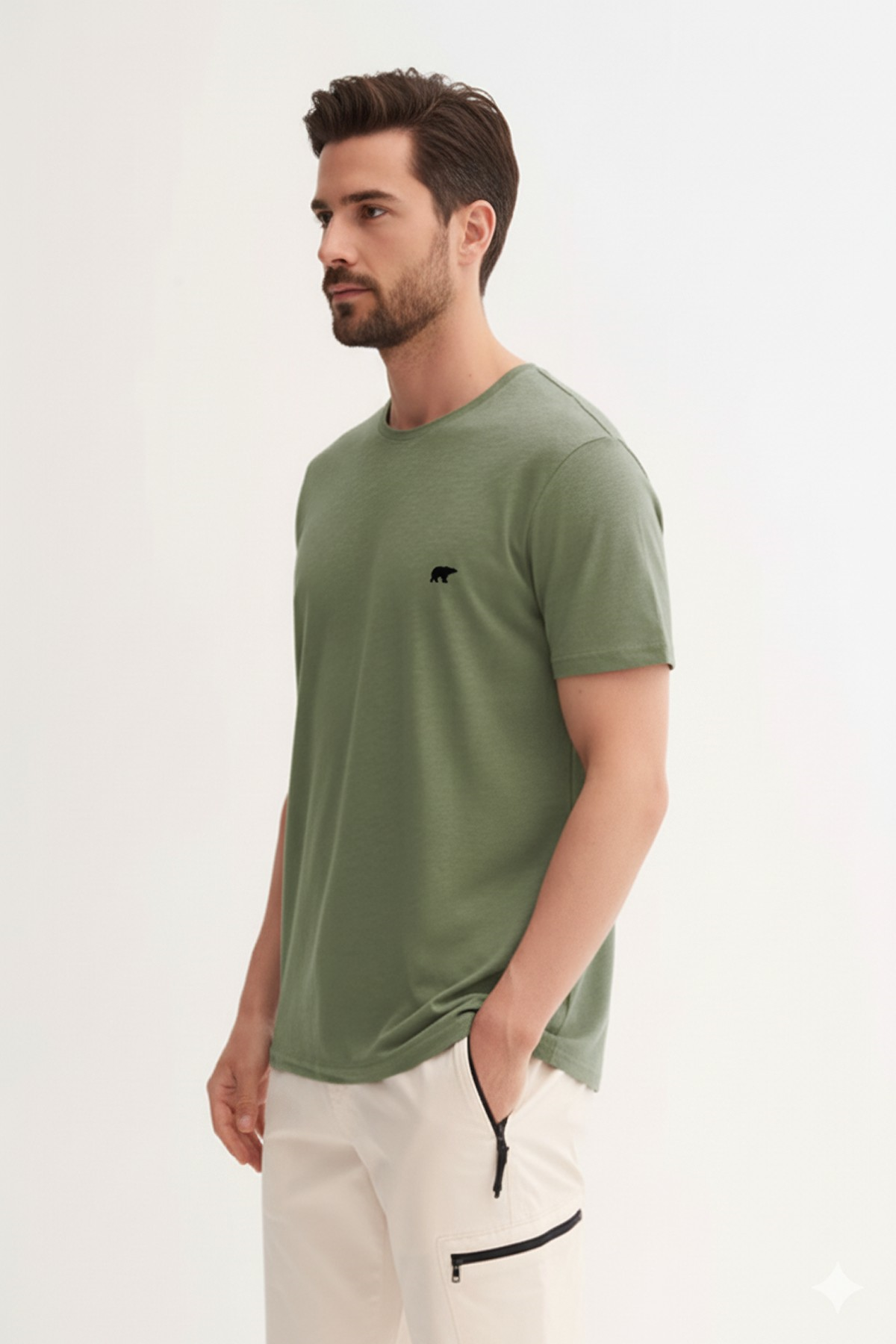 Flam Urbanıst Soluk Yeşil Basic Erkek Tişört