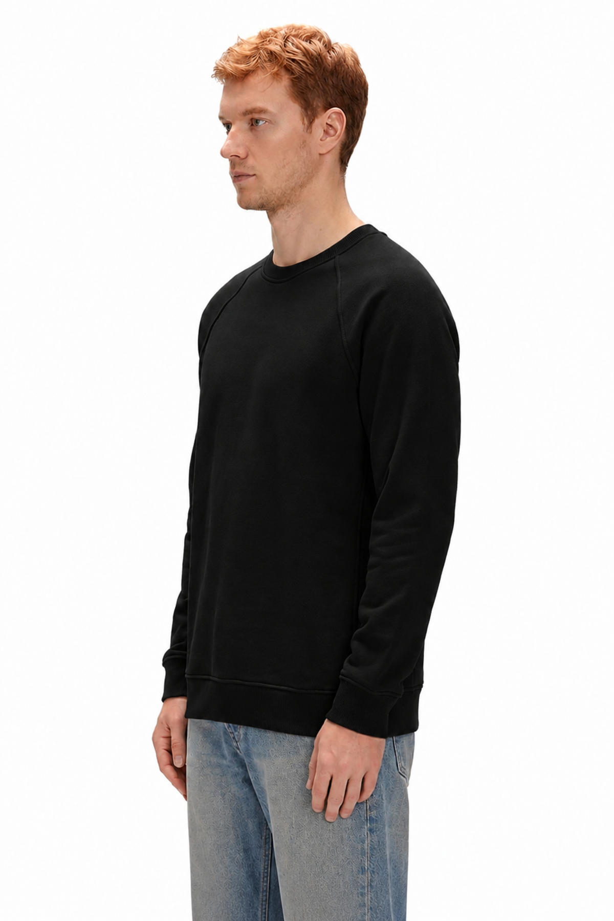 Born To Chill Siyah Sırt Baskılı Erkek Sweatshirt