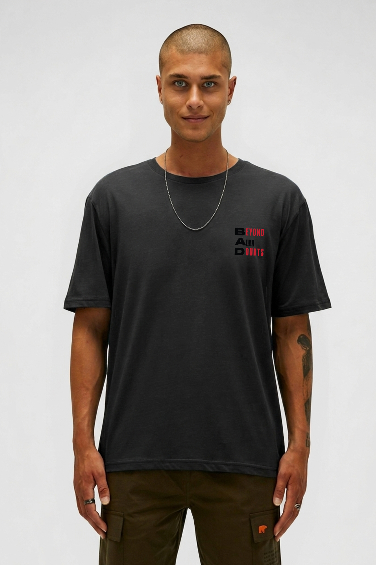 BEYOND T-SHIRT PRINTED T-SHIRT SİYAH  MAN T-SHIRT BEYOND T-SHIRTBEYOND T-SHIRT