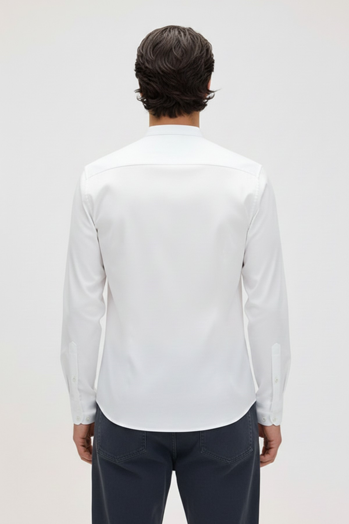 CRUDE SHIRT BASIC SHIRT BEYAZ DÜĞMELİ MAN SHIRT CRUDE SHIRTCRUDE SHIRT