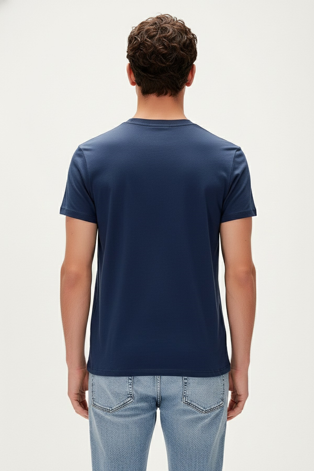 NATURE BAND T-SHIRT PRINTED T-SHIRT LACİVERT  MAN T-SHIRT NATURE BAND T-SHIRTNATURE BAND T-SHIRT