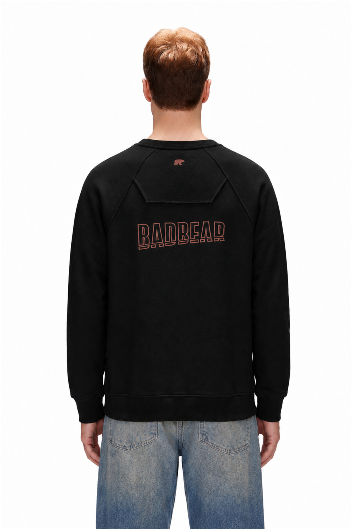 Born To Chill Siyah Sırt Baskılı Erkek Sweatshirt