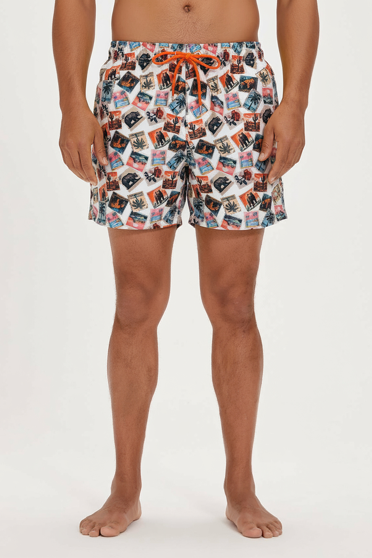 POSTAGE STAMPS SWIMSHORT BASIC SWIM SHORTS BEYAZ BELİRTİLMEMİŞ MAN SWIMWEAR POSTAGE STAMPS SWIMSHORTPOSTAGE STAMPS SWIMSHORT