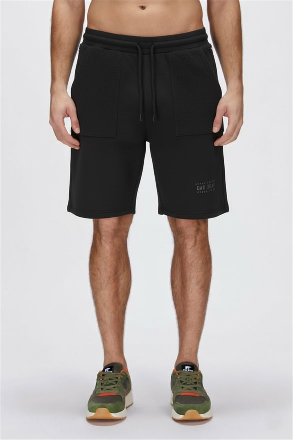 Upside Down Siyah Erkek Şort