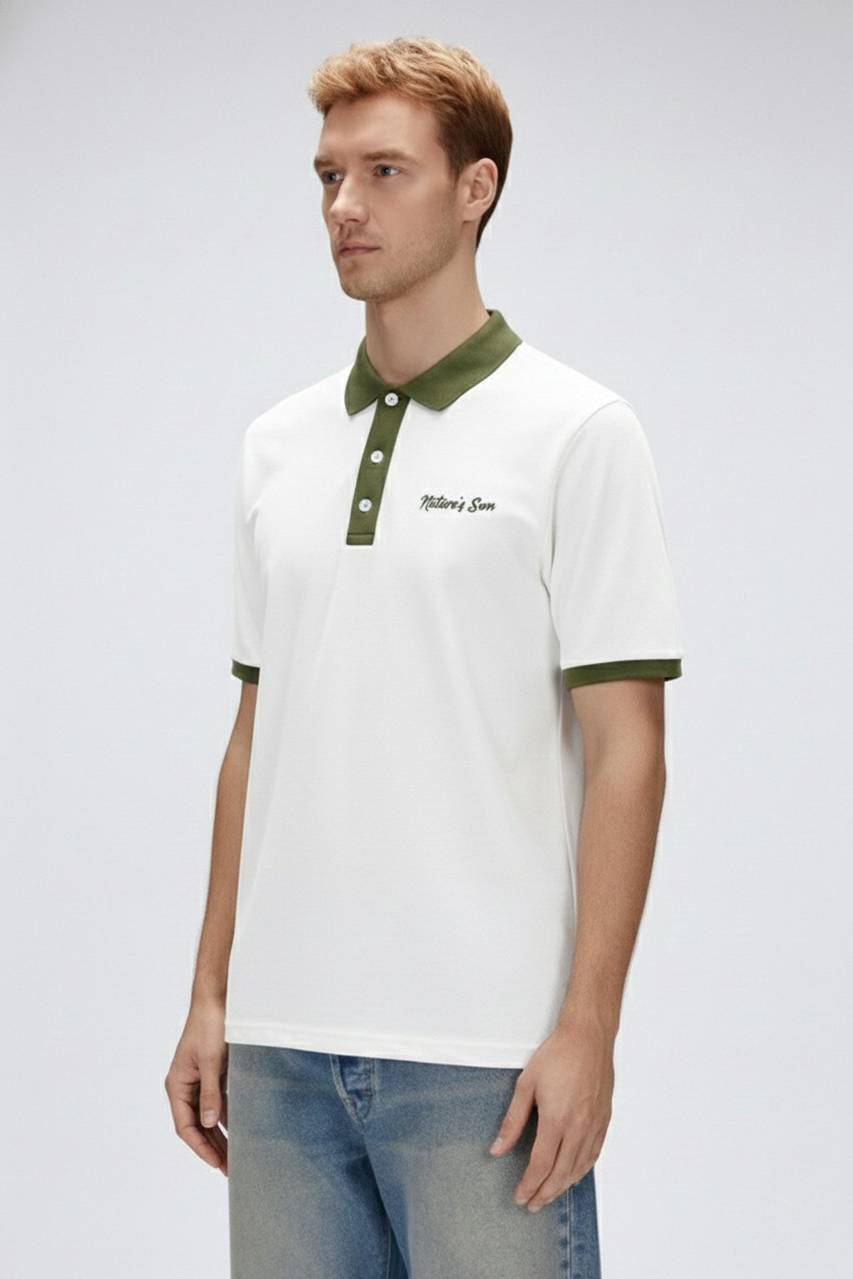 AWAKE POLO NECK T-SHIRT PRINTED POLO BEYAZ  MAN T-SHIRT AWAKE POLO NECK T-SHIRTAWAKE POLO NECK T-SHIRT