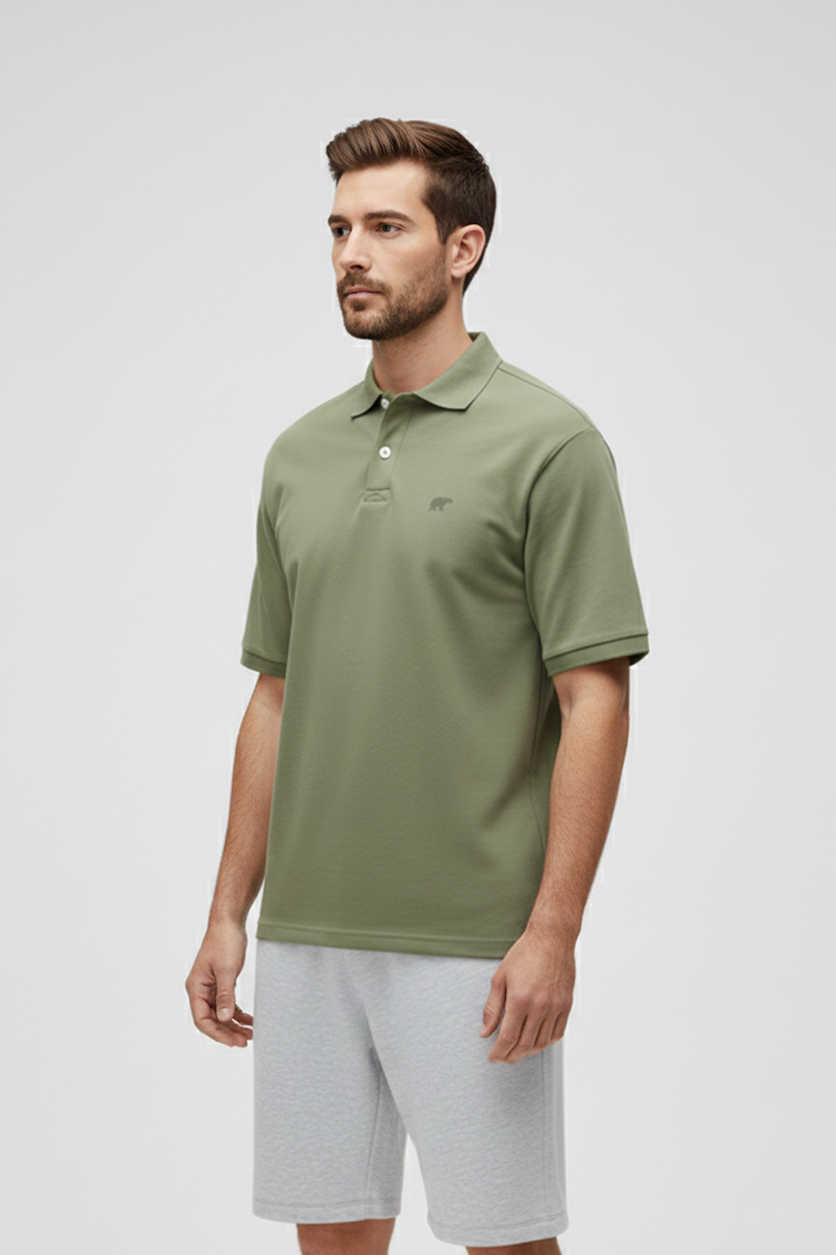 City Walker Soluk Yeşil Polo Yaka Erkek Tişört