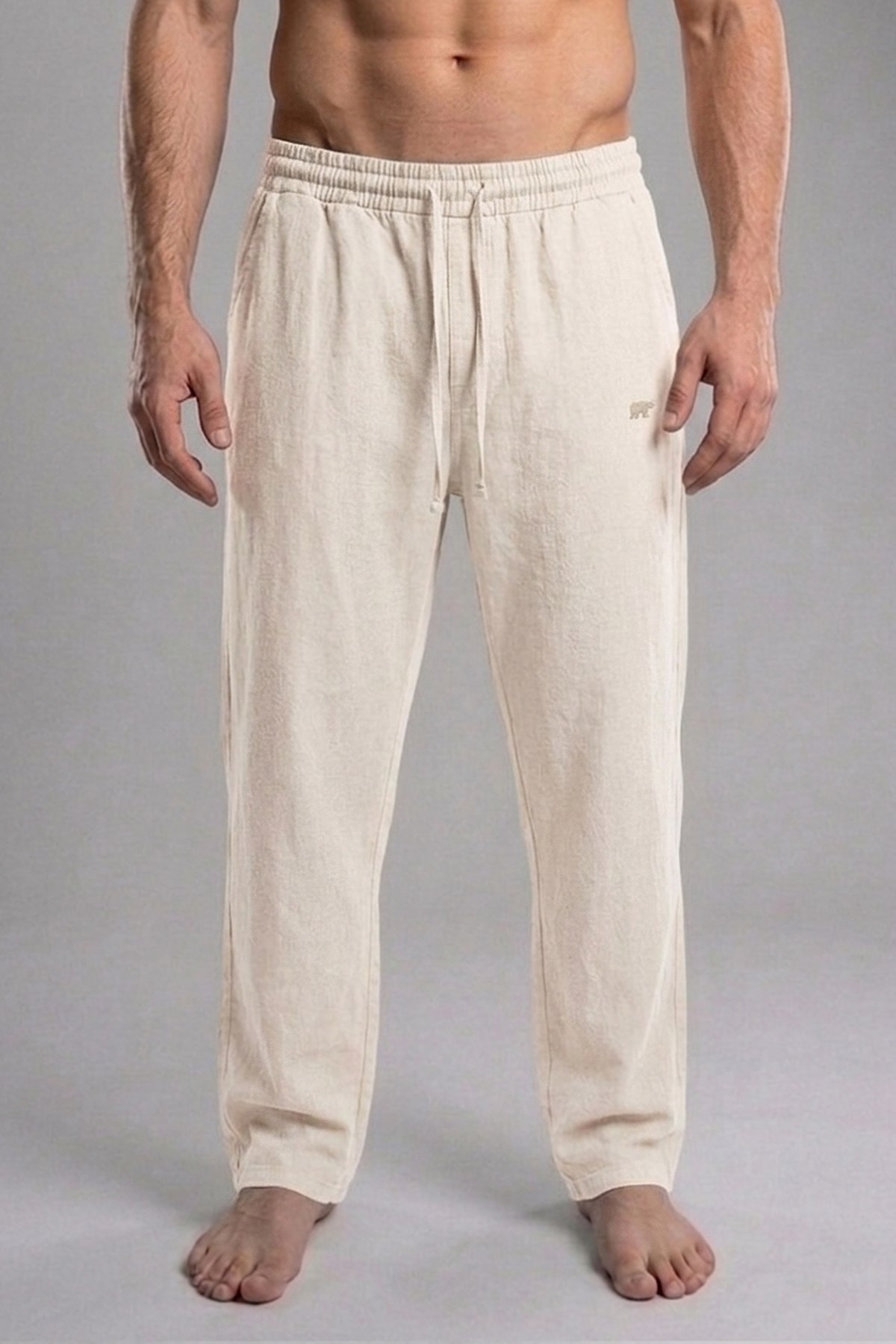 Serıal Pant Beyaz Erkek Jogger Pantolon