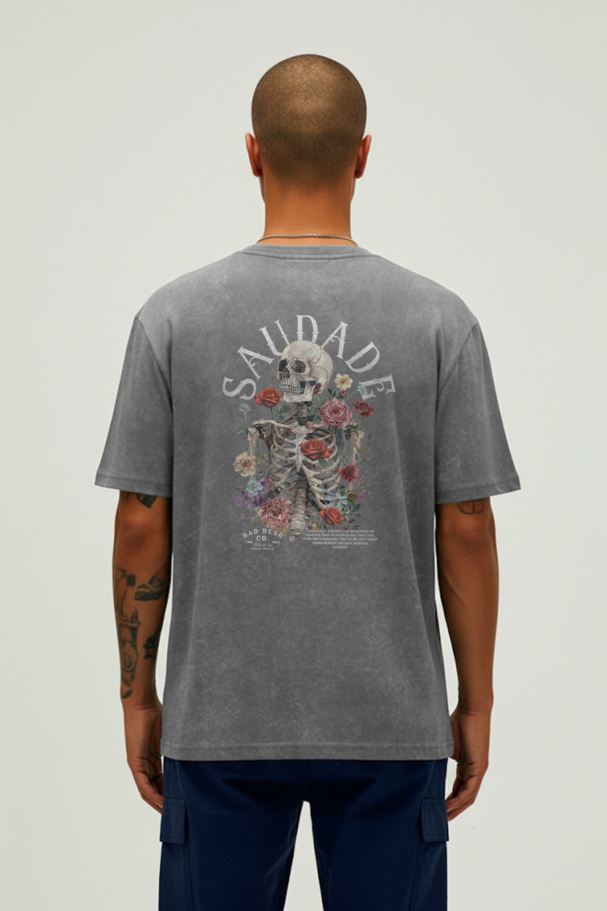 Saudade Asfalt Erkek Baskılı Tişört