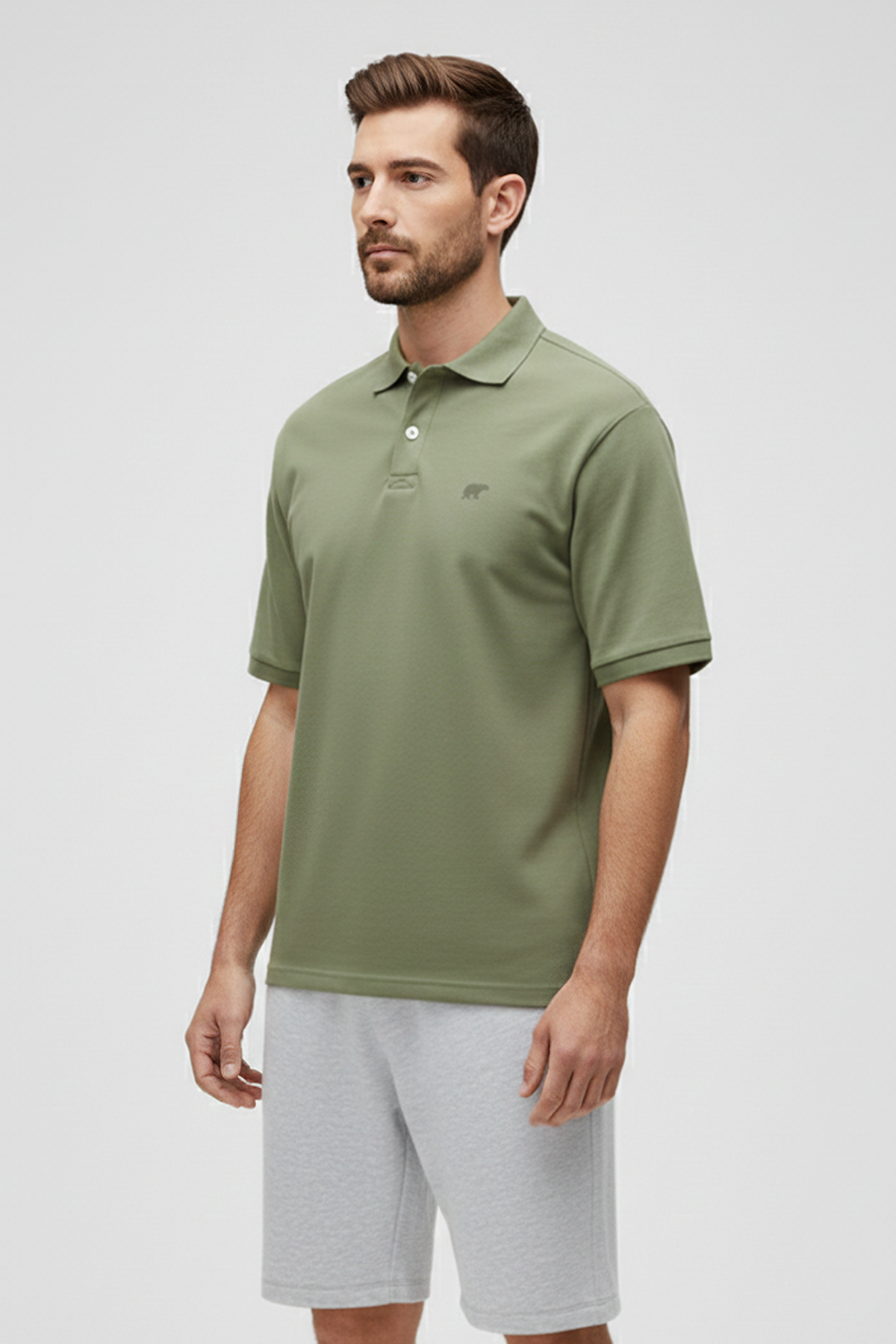 City Walker Soluk Yeşil Polo Yaka Erkek Tişört