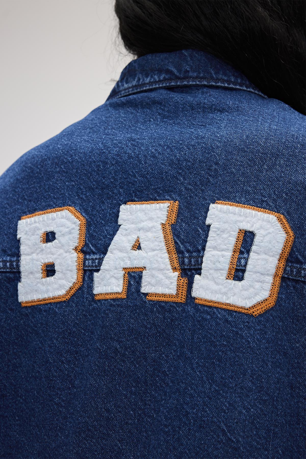 Adelina Koyu Mavi Kadın Denim Ceket