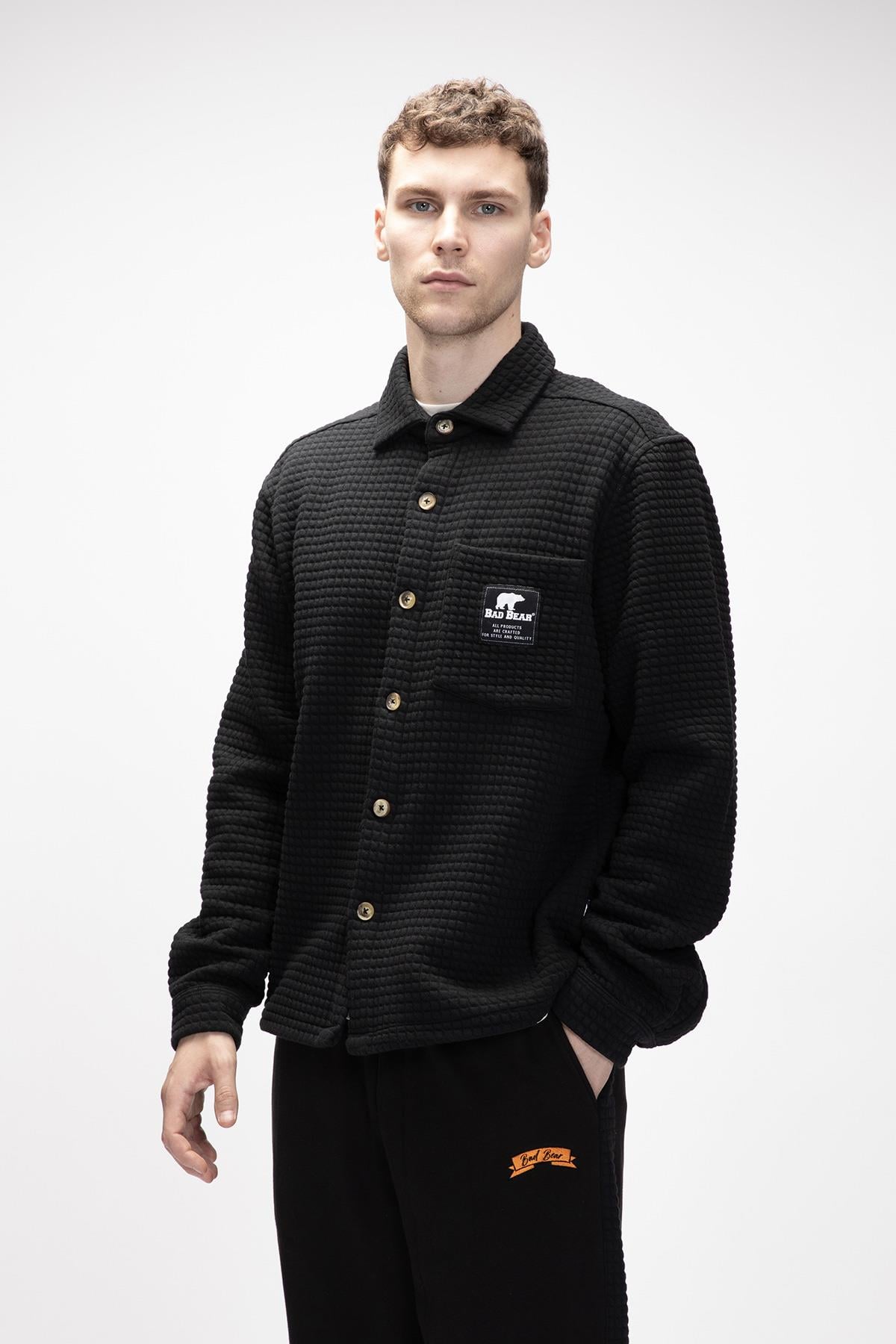 DIEZ SHIRT POCKET SHIRT SİYAH  MAN SHIRT DIEZ SHIRTDIEZ SHIRT