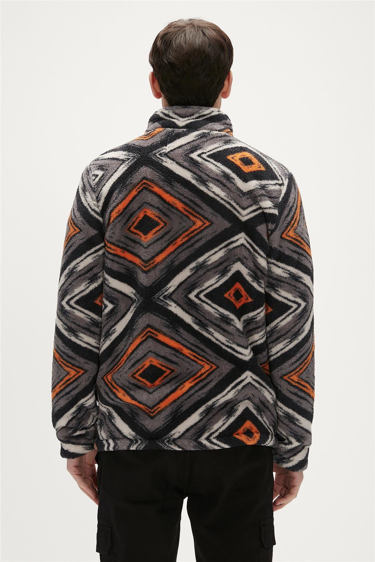 Afro Black Mens Full-Zip Mens Plush Jacket