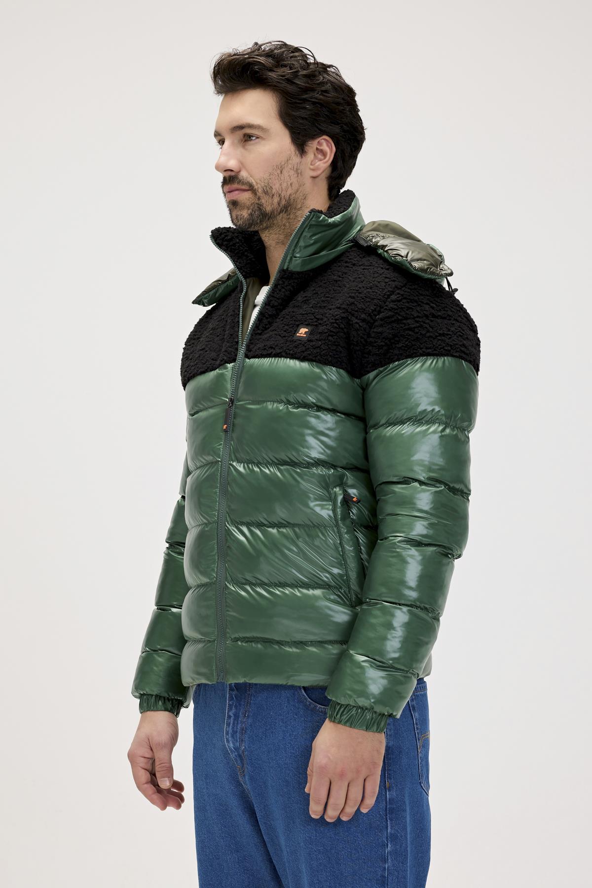 Albert Koyu Yeşil Erkek Puffer Mont