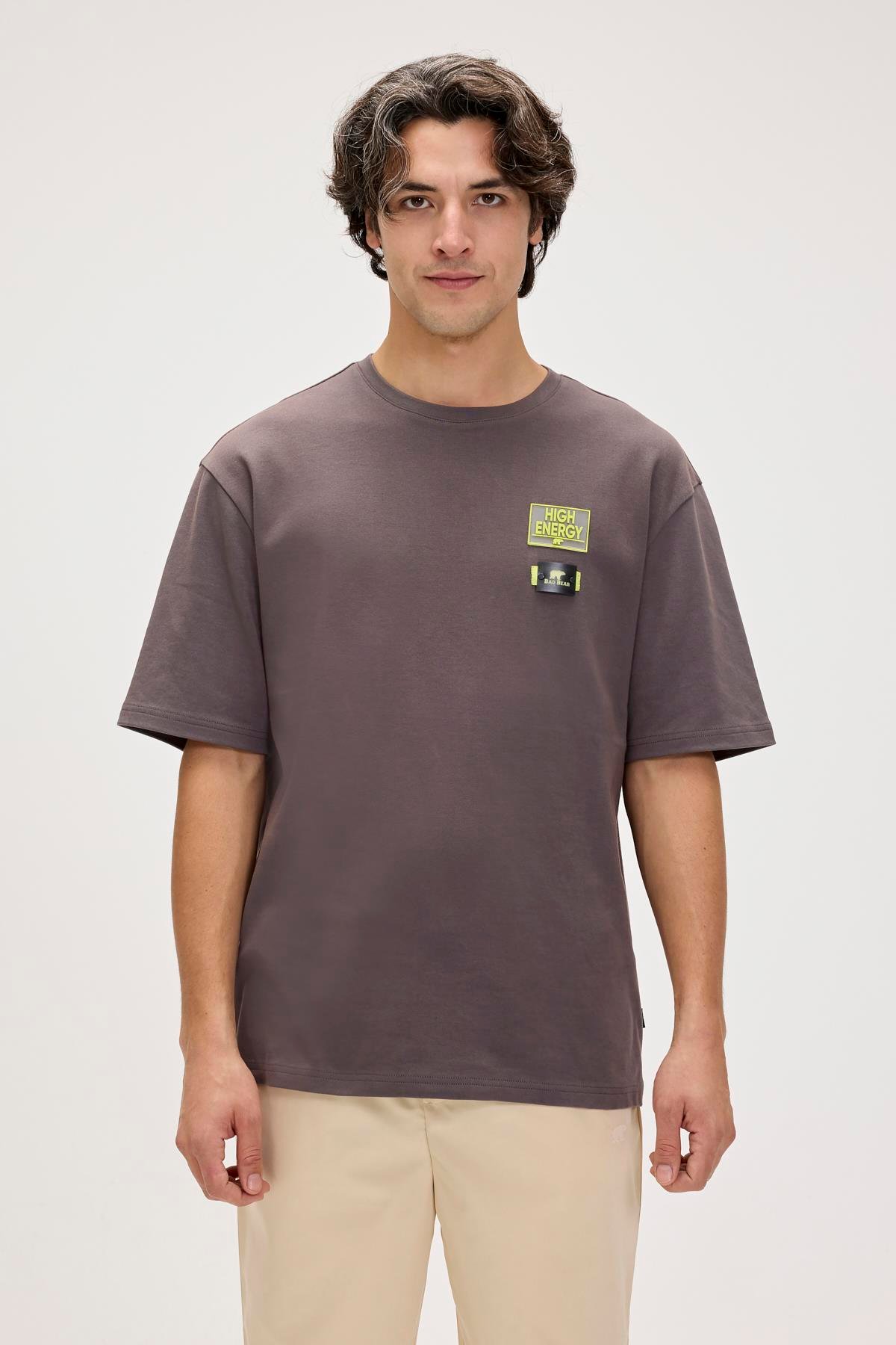 Alfeo Asfalt Erkek Baskılı Tişört