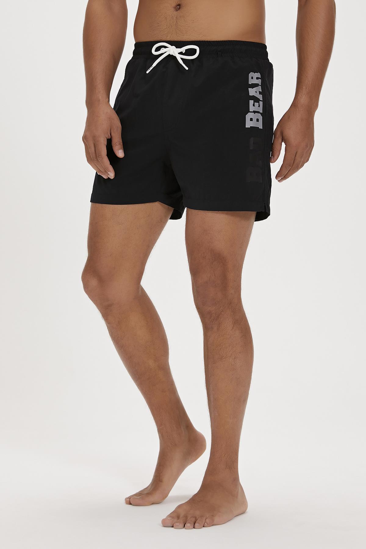 Anton Siyah Erkek Deniz Şortu