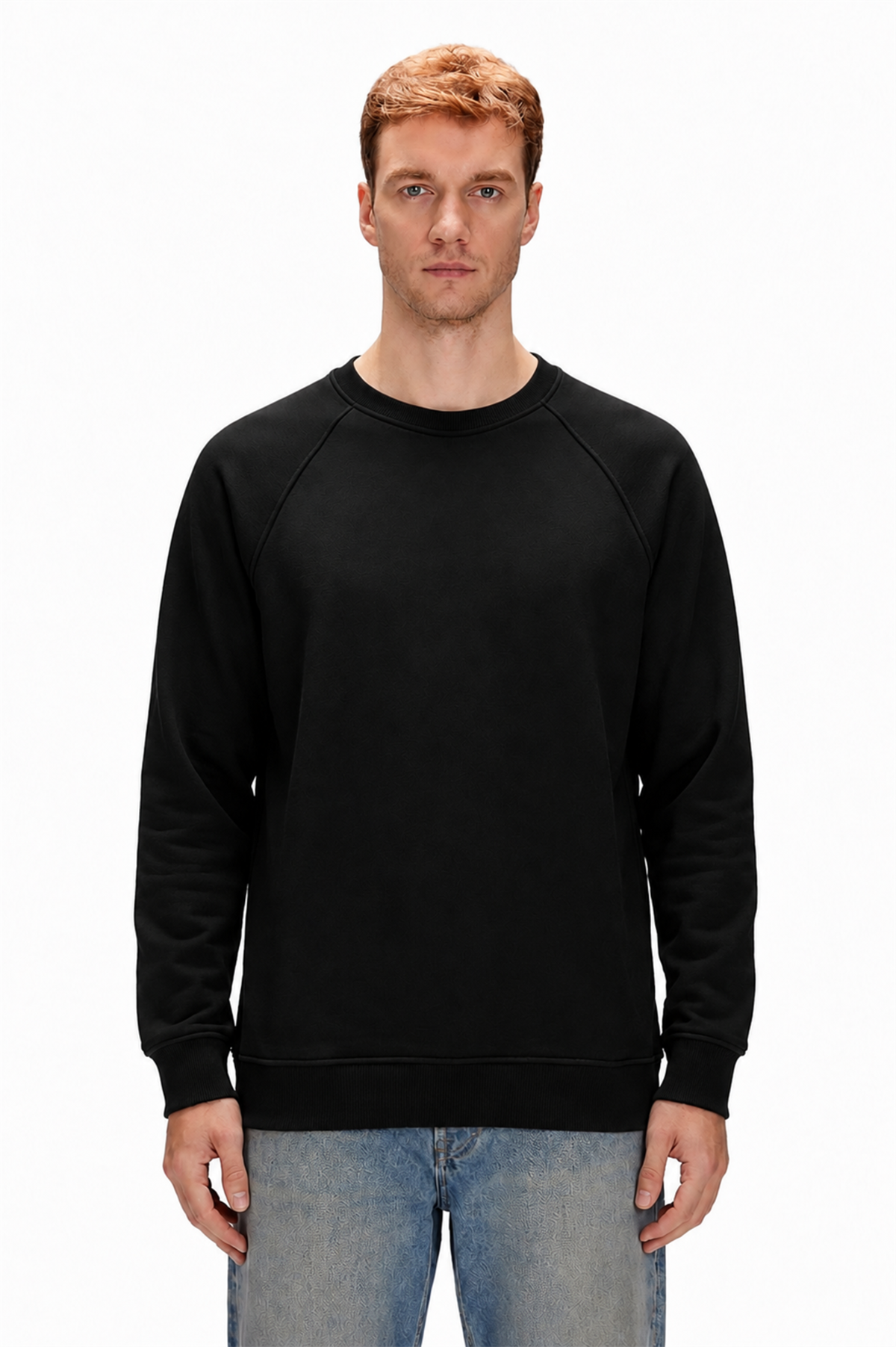 Born To Chill Siyah Sırt Baskılı Erkek Sweatshirt