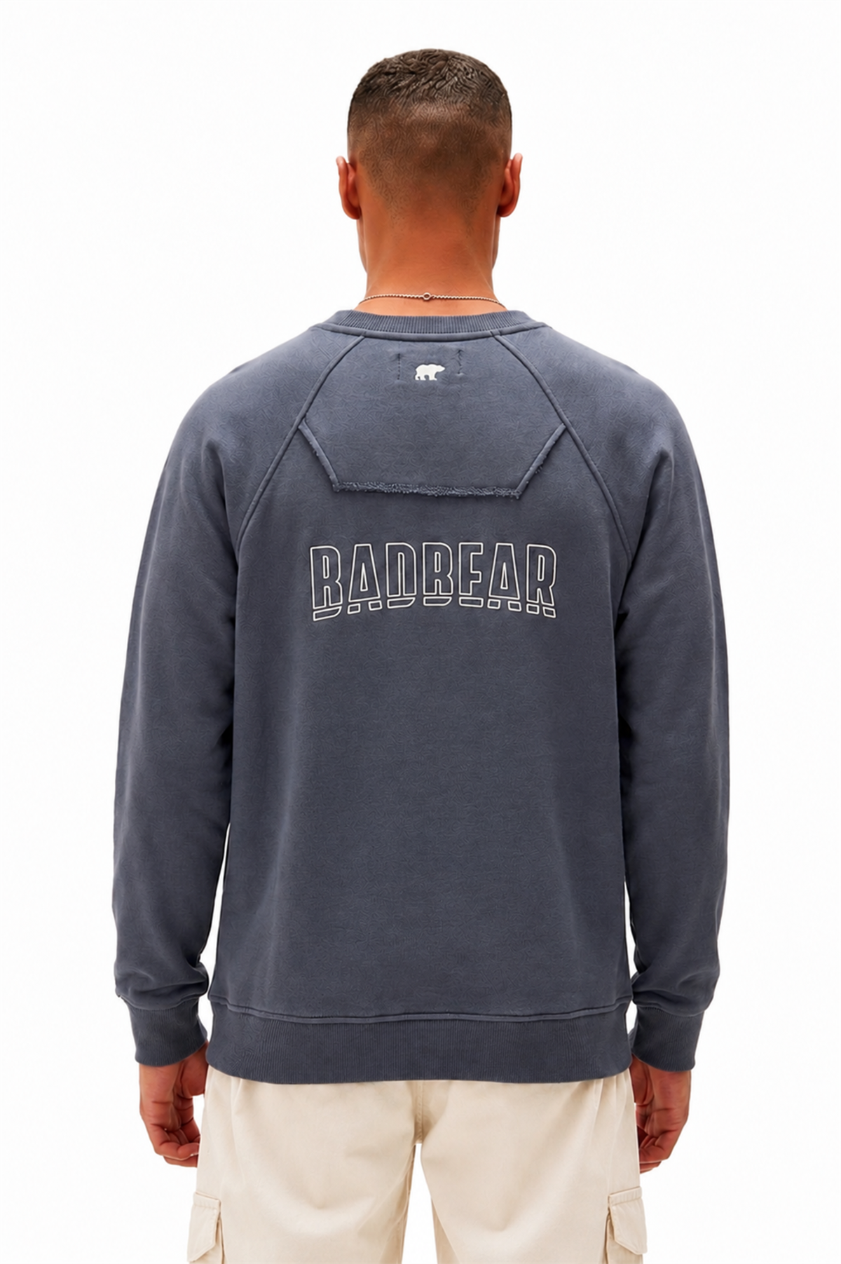 Born To Chill Asfalt Sırt Baskılı Erkek Sweatshirt