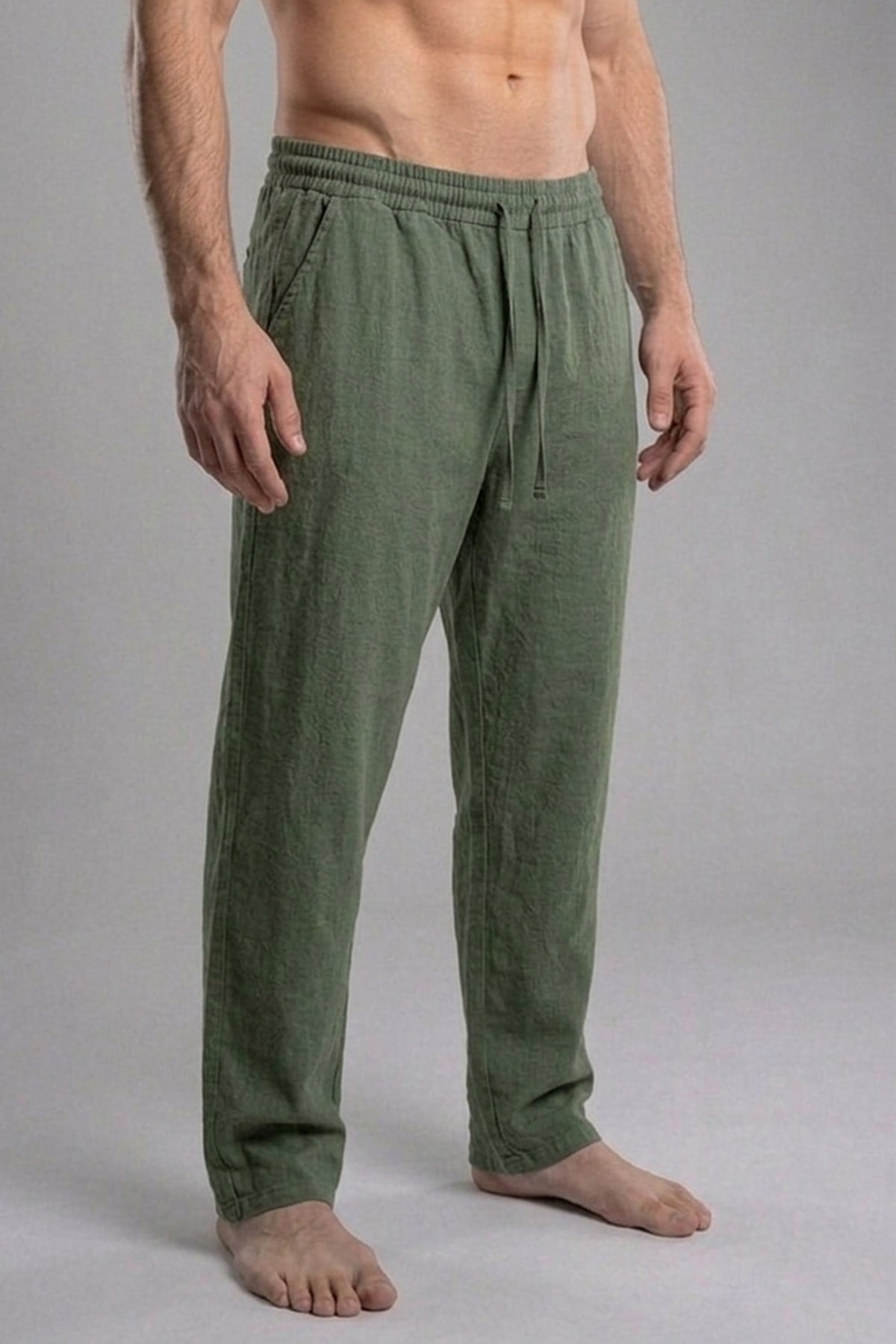 Serıal Pant Soluk Yeşil Erkek Jogger Pantolon