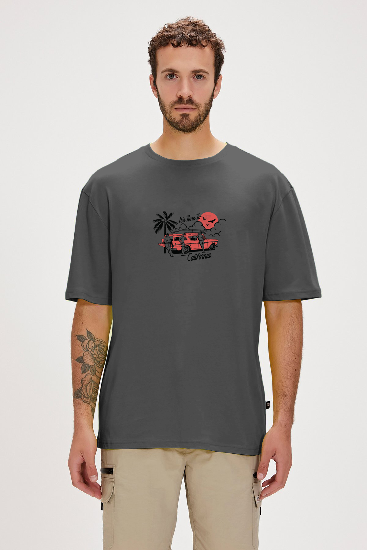 TIME TO T-SHIRT PRINTED T-SHIRT ASFALT  MAN T-SHIRT TIME TO T-SHIRTTIME TO T-SHIRT