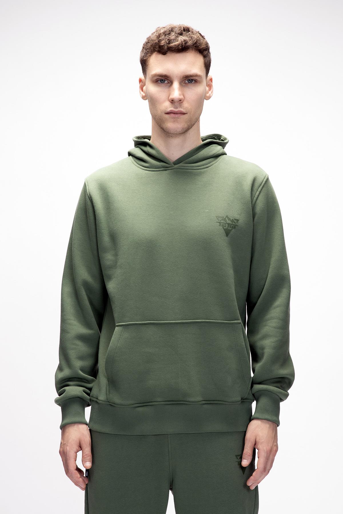 LAKE HOODIE HOODIE SOLUK YEŞİL BELİRTİLMEMİŞ MAN SWEATSHIRT LAKE HOODIELAKE HOODIE