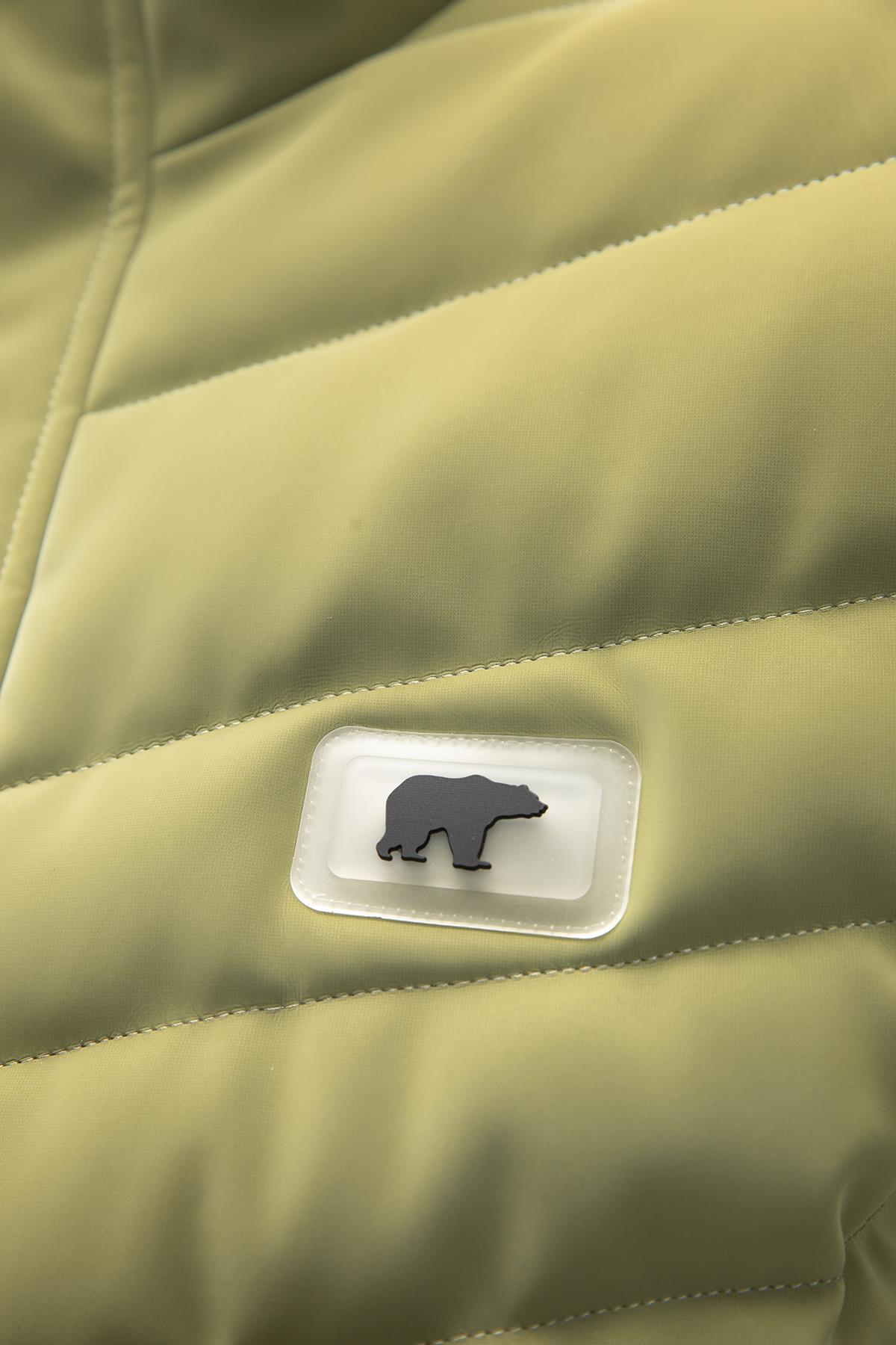 Barcelona Soluk Yeşi̇l Puffer Kapüşonlu Erkek Mont