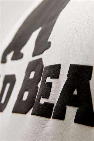 Bad Bear Crewneck Off-White Beyaz Baskılı Erkek Sweatshirt