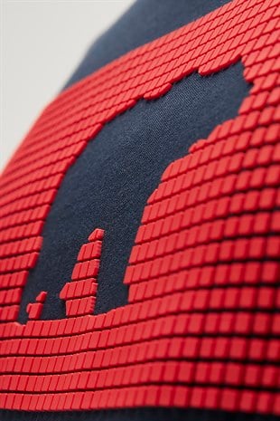 Fancy T-Shirt Lacivert 3D Baskılı Bisiklet Yaka Erkek Tişört 