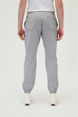 Dublin Pants Gri Melanj Erkek Eşofman Altı