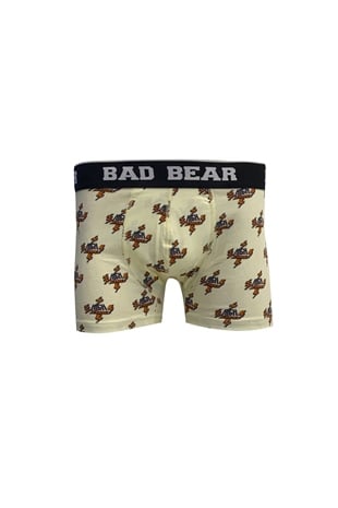 Voltage Off-White Beyaz Desenli Erkek Boxer