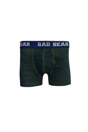 Secret Thyme Yeşil Desenli Erkek Boxer