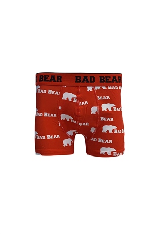 Bear Lava Red Mens Boxers
