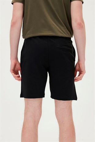 Holmer SweatShorts Siyah Erkek Şort