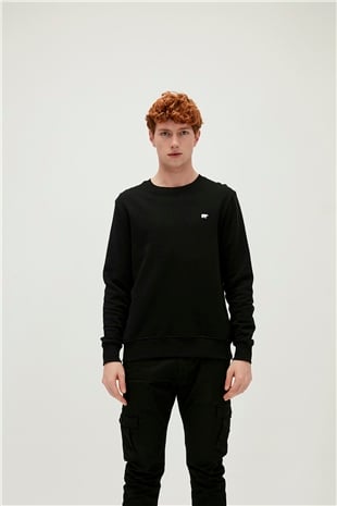 Presage Crewneck Siyah Erkek Sweatshirt